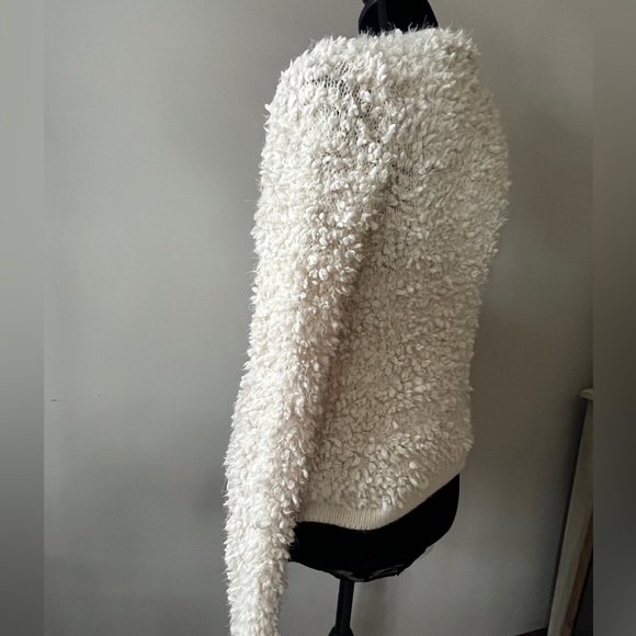 EUC- Forever 21 zip up jacket- size Medium- cream color - Picture 3 of 14